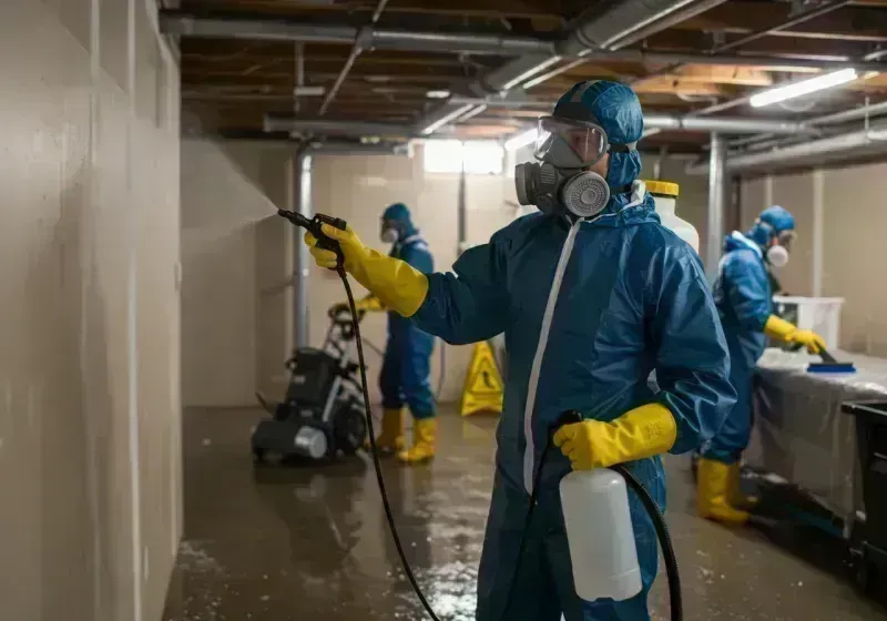 Basement Sanitization and Antimicrobial Treatment process in Jefferson County, CO