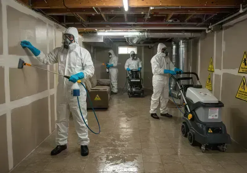 Basement Moisture Removal and Structural Drying process in Jefferson County, CO